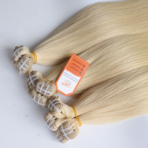 ผมต่อแบบเป็นมัดผมมนุษย์สองชั้นผม100% สีบลอนด์ผมเวียดนาม - Product Image 3