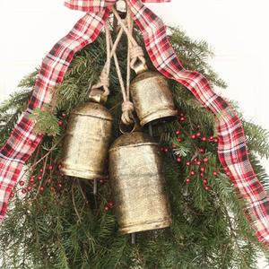 Classic Design Metal <b>Cow</b> <b>Bells</b> Antique Gold Color Rustic Theme Jute Rope Hanging <b>Bells</b> Lucky <b>Cow</b> <b>Bell</b> Wholesale Prices - Product Image 2