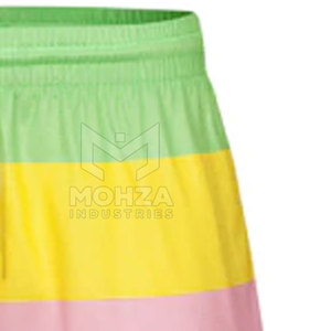 Shorts de football sportifs de haute qualité 100 % polyester, coupe mi-longue oversize, couleur unie, séchage rapide, service OEM, pour équipes, en vente - Product Image 4