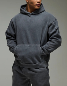 OEM 2025 Fashionable Breathable <b>Plus</b> <b>Size</b> Solid Hooded Casual Training Jogging Sweat Suit Unisex 2-Piece Winter Tracksuit <b>Set</b> - Product Image 3
