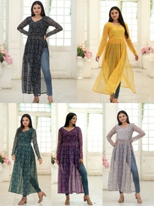 Attractive Daily Office Wear Latest Collection Heavy Embroidered Red Floral Nylon Silk Sari with Blouse Best Price in Indian - Product Image 6