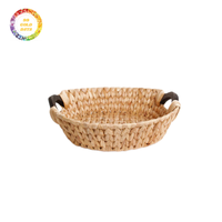 Panier et plateau en jacinthe d'eau pour le rangement de la chambre à coucher et la décoration de table à un prix d'usine direct compétitif