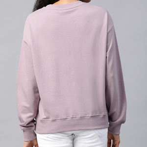 Nueva Llegada, Sudaderas de Cuello Redondo para Mujer, Invierno, Logotipo Personalizado en la Parte Delantera, Material de Poliéster/Algodón Sólido, Venta Directa de Fábrica - Product Image 3