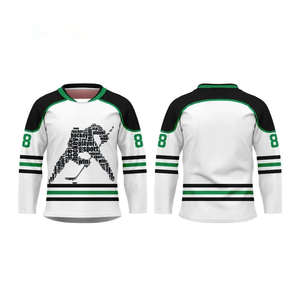 Maillot de hockey sur glace hommes design athlétique élégant adapté aux sessions d'entraînement des équipes de hockey professionnelles vêtements décontractés - Product Image 3