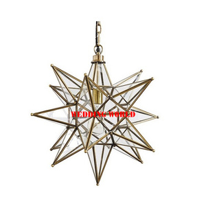 Lampe suspendue de luxe en gros classique élégant en gros lanterne fantaisie conception personnalisée en gros nouvelle lampe en laiton - Product Image 2