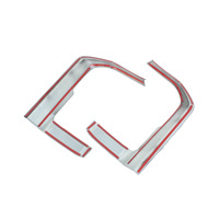 Bande de recouvrement chromée en ABS pour feux arrière, installation adhésive, gauche et droite, décoration extérieure de voiture pour Toyota Land Cruiser LC250 2024+