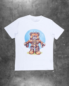 T-shirts pour hommes surdimensionnés en coton 100% 350g, respirants, à séchage rapide, imprimés en silicone, personnalisés OEM - Product Image 1