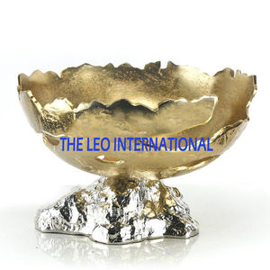 ชามชุบเงินทรงกลมทำจากโลหะสแตนเลสชามสำหรับตกแต่งบ้านที่ทันสมัยดูหรูหราขายดี - Product Image 6