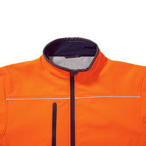 <b>Orange</b> Anti-Static Reflective High Visibility Safety Work <b>Jacket</b> Men Softshell Long Sleeve Waterproof Windproof Breathable - Product Image 3