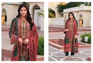 Occasional Wear Top Quality Heavy Chinon With Hand Work Salwar Suit Wholesale Factory <b>Supply</b> From Surat - Product Image 6