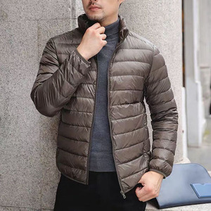 Chaqueta acolchada de invierno personalizable para hombre, abrigo de senderismo informal con cuello levantado, nuevo estilo Formal, servicio OEM, tela de lona nueva - Product Image 2