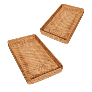 PRODUIT DE VENTE CHAUDE Plateau en rotin vietnamien naturel 100% de qualité supérieure pour accessoires de cuisine, parfait pour organiser des articles ménagers - Product Image 1