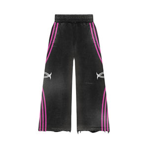 Ensemble survêtement vintage zippé avec sweat à capuche uni et pantalon de survêtement évasé, effet délavé, haute qualité, hiver 2025 - Product Image 5