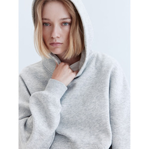 Sudadera con Capucha Extra Grande para Mujer, Estilo Urbano, Tejido de Felpa, Cortavientos, Ropa de Invierno, Sudadera con Capucha - Product Image 2
