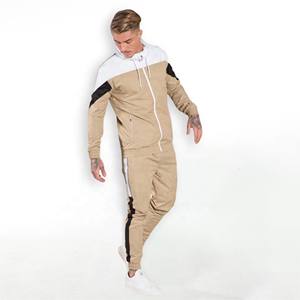 Personalizado de gran tamaño de dos piezas Zip up Boxy Cropped Hoodie Hombres de alta calidad Baggy Chándales Pantalones de chándal Sudadera con capucha Conjunto Hombres Chándales - Product Image 6