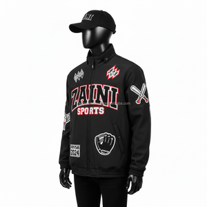 Chaqueta Softshell para Hombre, Tejido Softshell de Poliéster, Color Negro, Parche Bordado con Transferencia de Calor, Logotipo Personalizado - Product Image 4