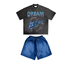 Meilleurs hommes décontracté été extérieur T-Shirt Shorts ensemble respirant léger solide motif imprimé avec col montant conception - Product Image 6