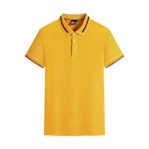 Golf personnalisé unisexe pour polo couleur unie avec broderie de logo uniforme du personnel décontracté en tissu tricoté - Product Image 2