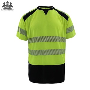 Camisetas de Seguridad de Media Manga Baratas 2025, Camisetas de Seguridad Reflectantes de Alta Visibilidad, Personaliza tu Logotipo, Camiseta de Trabajo para Hombre - Product Image 1