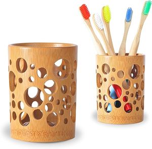 Brosse à dents en bois écologique de haute qualité et porte-dentifrice fait à la main pour la maison et l'hôtel Utilisation de la salle de bain Look incroyable! - Product Image 6