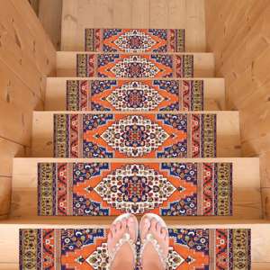 Tappeto Vintage Step, Tappeto Regalo, Tappeto Fatto a Mano, Tappeto Turco Step, Regalo Vintage - Product Image 4