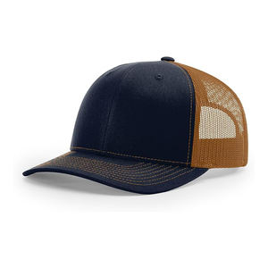 Casquette promotionnelle personnalisée à profil haut, casquette de camionneur structurée, panneau frontal en mousse, snapback réglable, dos en maille - Product Image 6