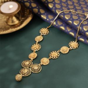 Collares de oro con tinte tradicional, exportación de joyería de moda, fabricante de bisutería, chapado en oro laminado de cobre y latón - Product Image 2