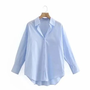 Camiseta sin mangas informal para mujer, cuello vuelto de un solo pecho, Color oscuro, manga larga, Vida Diaria sencilla, 100% algodón, secado rápido, transpirable - Product Image 6