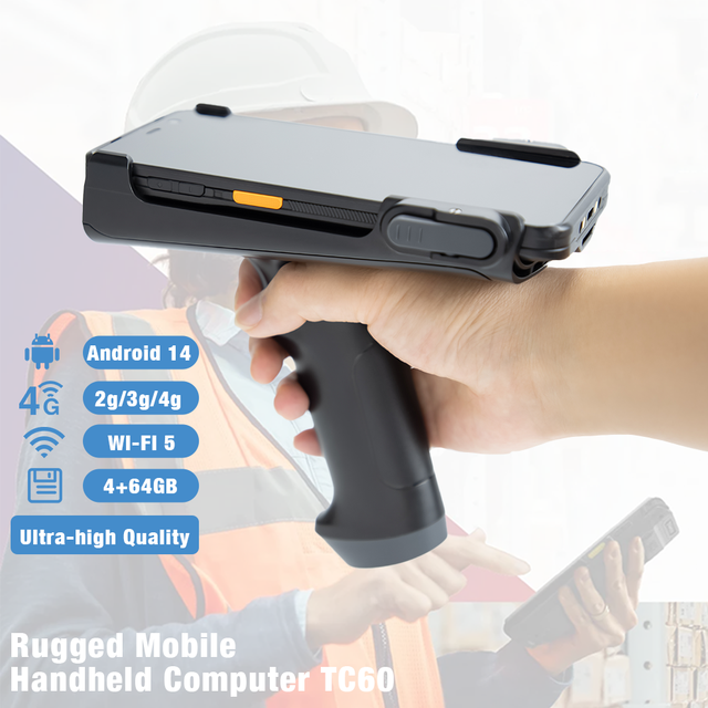 6 Inch Ultra High Quality Android 14 GMS 13.56MHz CE FCC ROHS Mobile Handheld Computer Data Terminal Barcode Scanner Stock