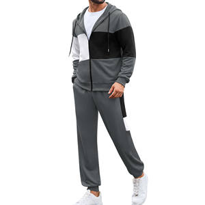 Conjunto de 2 piezas con estampado de peso pesado bordado de alta calidad personalizado, chándales para hombre, chándal, pantalones de chándal de gran tamaño, conjuntos para correr - Product Image 1