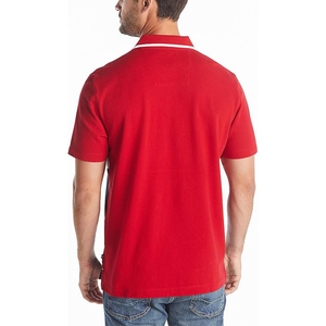 Chemises polo en polyester personnalisées ODM, très populaires, 100 % polyester, pour hommes, coupe slim, haute qualité, pour le golf. - Product Image 6