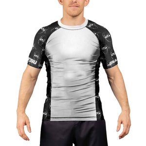 Rashguard de Manga Larga para MMA y BJJ para Hombre, Ropa de Lucha Transpirable, Antibacteriana, con Estampado Personalizado por Sublimación, Tejido de Poliéster/Nailon - Product Image 5