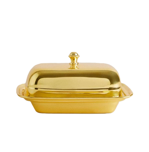 Plat à beurre en laiton design unique Plat à beurre décoratif Tendance Forme rectangulaire Design fabuleux Plat à beurre en laiton - Product Image 2