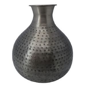 Vase à Fleurs Vintage Antique en Métal et Aluminium Décoration de Maison Moderne Pots Nouveau Look pour Mariage et Salon - Product Image 4