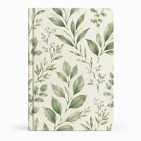 Carnet à motifs botaniques crème, impression personnalisée, vente en gros, bloc-notes à couverture rigide