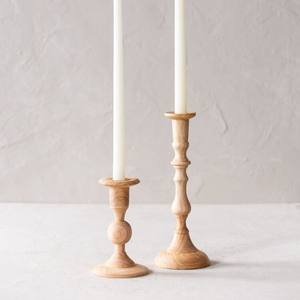 Mango de madera grande y ancho portavelas de alta calidad nuevo diseño Pilares de vela mesa de comedor boda usado - Product Image 5