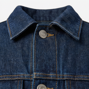 Veste en jean personnalisée pour homme, simple boutonnage, manches longues, col rabattu, impression graphique sur le devant, style streetwear - Product Image 4