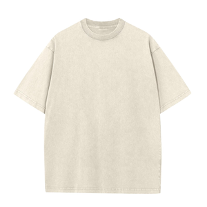 T-shirt en coton 100% vintage délavé à l'acide, impression personnalisée, épaules tombantes, streetwear, t-shirts délavés, t-shirt surdimensionné - Product Image 2