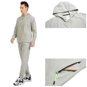 Wholesale Custom design your own tracksuit high quality polyester sportswear zipper <b>pockets</b> mens tracksuit 100% Polyester - Product Image 4