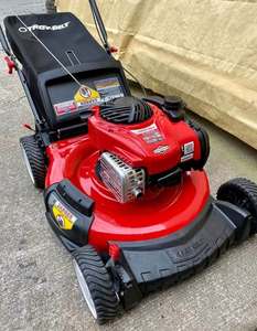 Tondeuse autoportée motorisée 190CC 4 temps, autopropulsée, lame rotative pour paillis, bac de ramassage 100L - Product Image 1