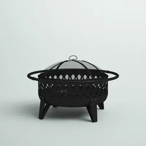 Recién llegado, pozo de abeto de Metal de alta calidad con revestimiento negro para calentar al aire libre, pozo de fuego de Metal personalizado para interiores y exteriores - Product Image 6