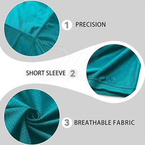 Camiseta Deportiva Personalizada al por Mayor de la Mejor Calidad, Camiseta de Color Sólido Hecha a Medida para Hombre - Product Image 5