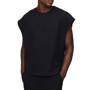 Tank Top Wholesale Longline <b>Men</b> Clothing Manufacturer <b>Stringer</b> Custom Blank Streetwear Outdoor Fashion Round Neck Tank Top <b>Men</b> - Product Image 1