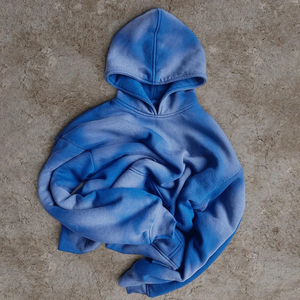 2025 haute qualité imprimé coton blancs plaine personnalisé Vintage hommes soleil fané sweats à capuche en gros acide lavage à capuche pour unisexe - Product Image 2