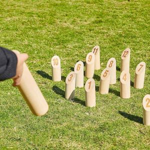 Juego de Lanzamiento Molkky de Madera de Alta Calidad, Suministro al por Mayor Directo de Fábrica, Acabado Liso - Product Image 1