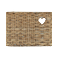 Offre Spéciale – Sets de Table Rectangulaires en Rotin Écologiques Style Bohème – Faible MOQ – Vente en Gros – Artisanat Vietnamien – Emballage Carton