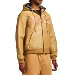 Sweat à capuche en denim premium pour homme de haute qualité, fabrication ODM, design premium, marque privée, patchwork brodé - Product Image 3