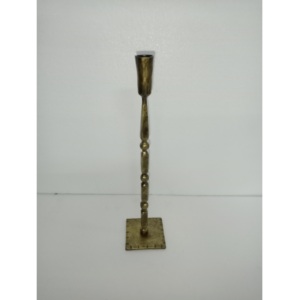 Bougeoir en métal, couleur antique, fait à la main, écologique, expression de luxe, sophistication du vieux monde, pour la lumière des bougies de Noël - Product Image 2