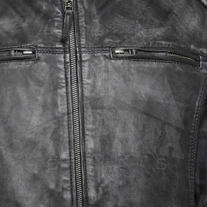 Veste d'hiver en cuir de couleur unie Offre Spéciale de service OEM avec col montant veste en cuir de marque privée - Product Image 6