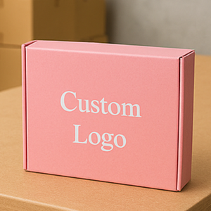 Caja de Cartón Corrugado Negra Personalizada con Logotipo, Caja de Embalaje Plegable para Envíos, para Regalos y Comercio Electrónico - Product Image 6